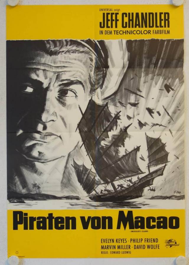 Piraten von Macao originales deutsches Filmplakat (R60s)